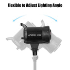 Foco LED Estudio Andoer 100W 5600K Regulable con Montura Bowens