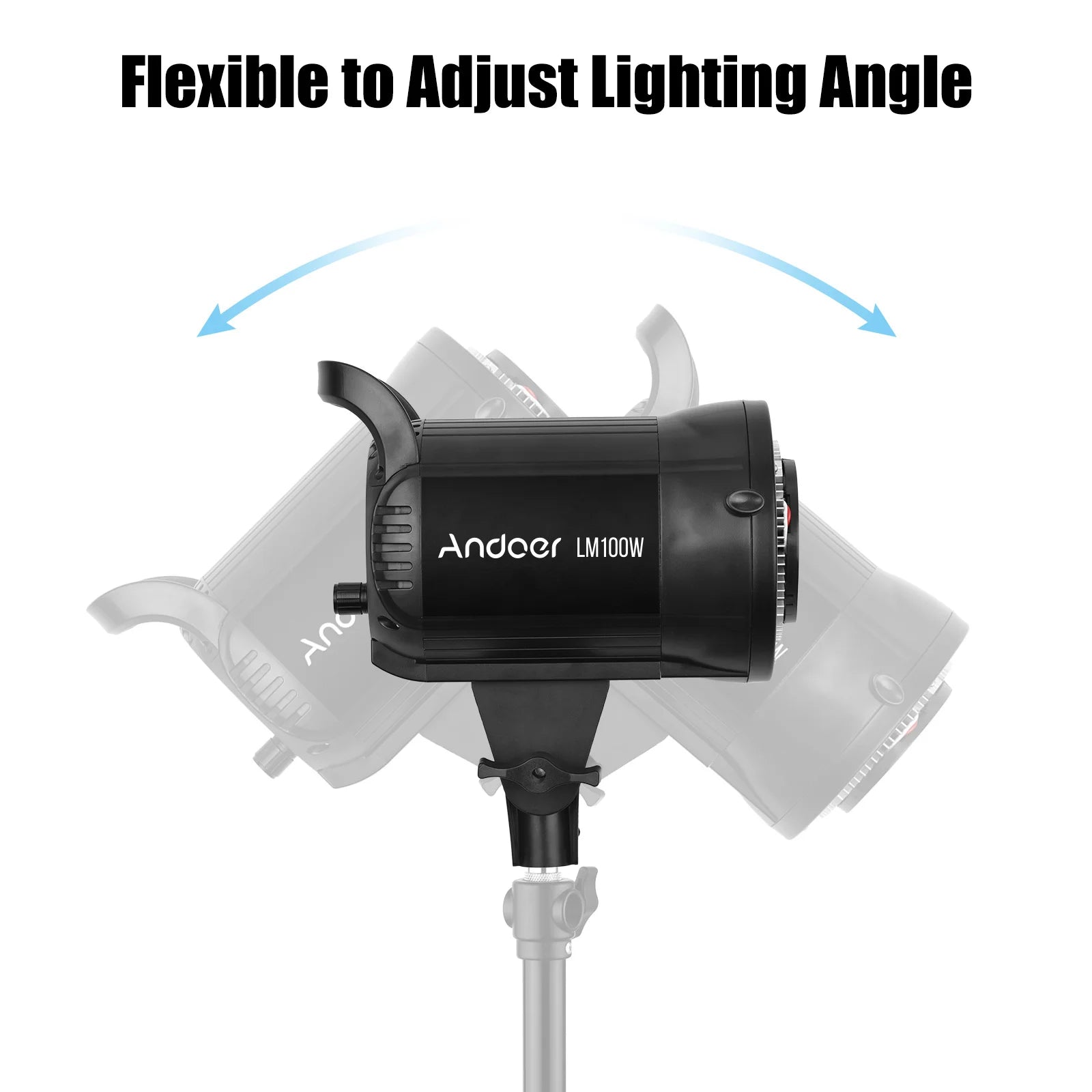 Foco LED Estudio Andoer 100W 5600K Regulable con Montura Bowens