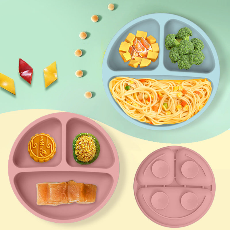 Set de Alimentación para Bebé Silicona Sin BPA con Plato Ventosa y Vaso
