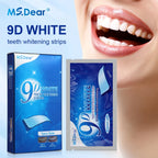 Tiras Blanqueadoras Dentales 9D Gel Efecto Blanco Higiene Oral