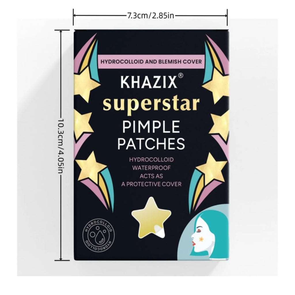 Parches Antiacné Estrellas 1400 Piezas Ultrafinos Multicolor Ocultador Granitos