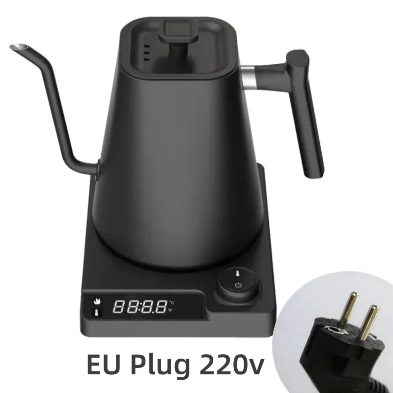 Hervidor Eléctrico Gooseneck 1200W con Control de Temperatura para Café y Té