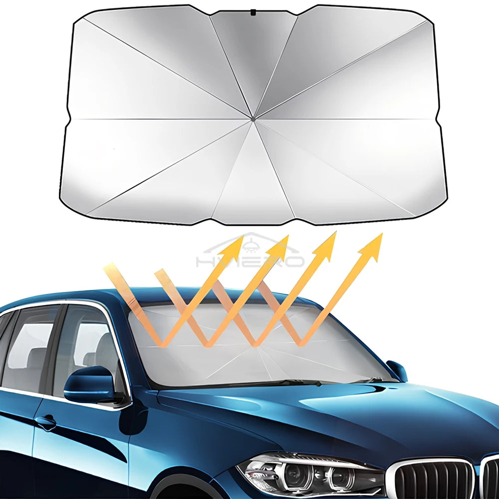 Parasol Plegable para Parabrisas de Coche Protector Solar Tipo Paraguas