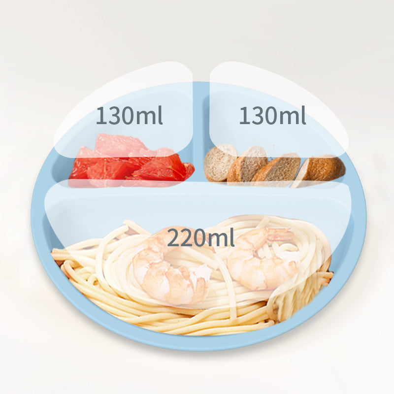 Set de Alimentación para Bebé Silicona Sin BPA con Plato Ventosa y Vaso