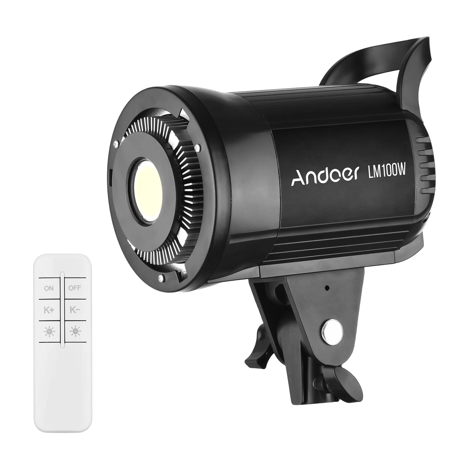 Foco LED Estudio Andoer 100W 5600K Regulable con Montura Bowens