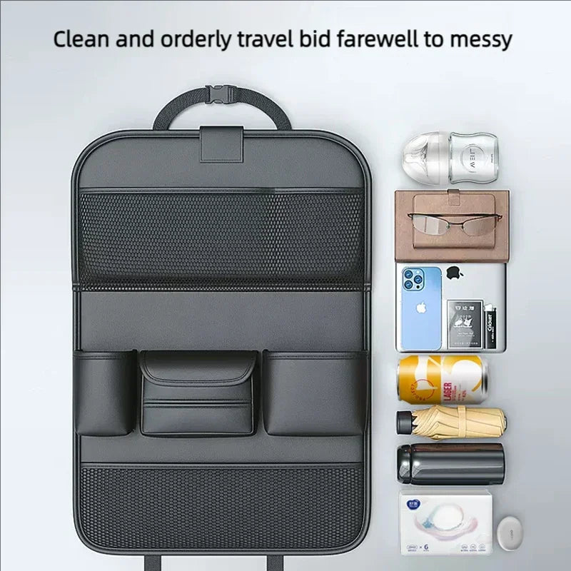 Organizador Trasero de Asiento de Coche con Mesa Plegable y Bolsillos