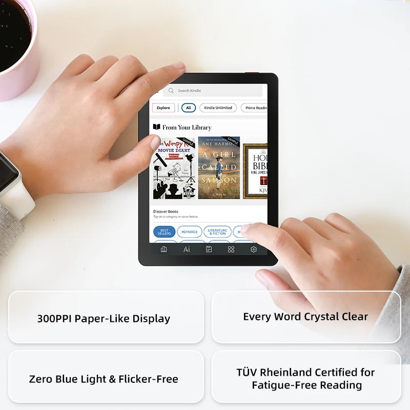 Ebook Reader Bigme B6 6” E-Ink Android 14 4GB+64GB con Luz Ajustable