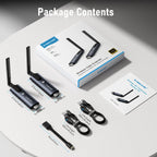 Transmisor y Receptor HDMI Inalámbrico Lemorele 5G 200M Bluetooth