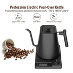 Hervidor Eléctrico Gooseneck 1200W con Control de Temperatura para Café y Té
