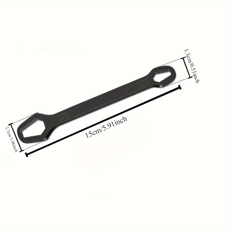 Llave Doble Ajustable 3-17mm Autoadaptable Tipo Carraca Universal