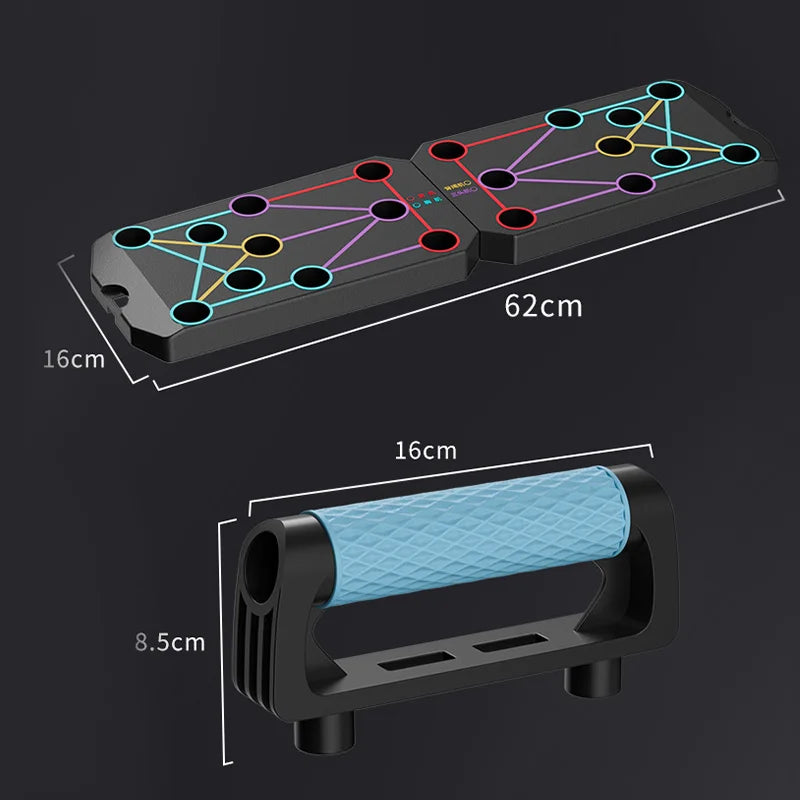 Tabla de Flexiones Multifunción Push Up Board con Soportes Entrenamiento