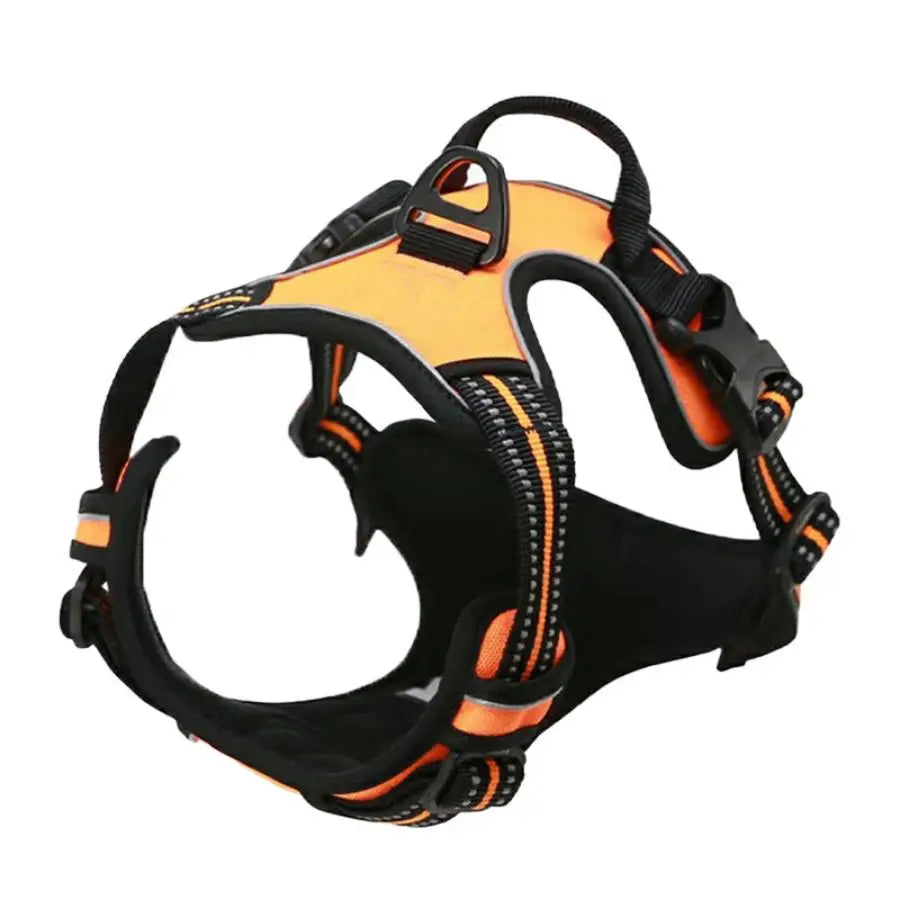 Arnés Antitirones para Perro con Clip Frontal Reflectante y Asa de Control