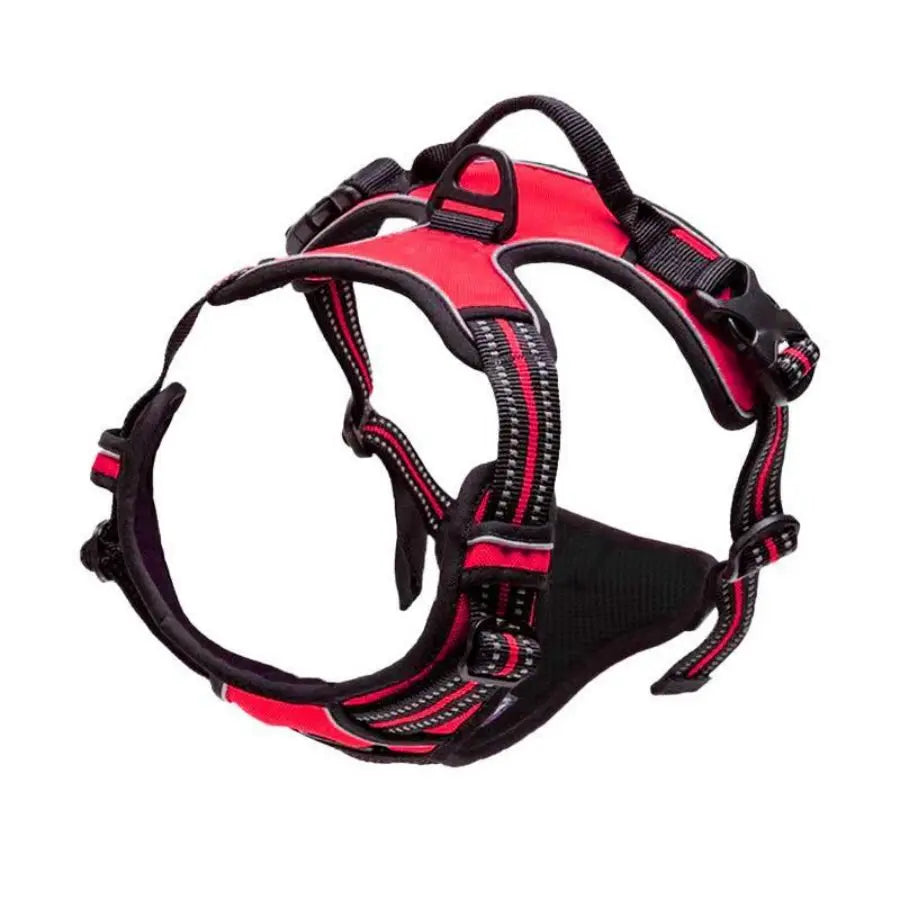 Arnés Antitirones para Perro con Clip Frontal Reflectante y Asa de Control