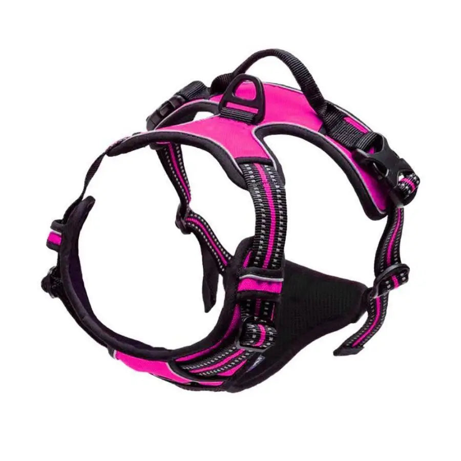Arnés Antitirones para Perro con Clip Frontal Reflectante y Asa de Control