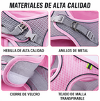 Arnés Chaleco para Perro y Gato Ajustable Reflectante Transpirable