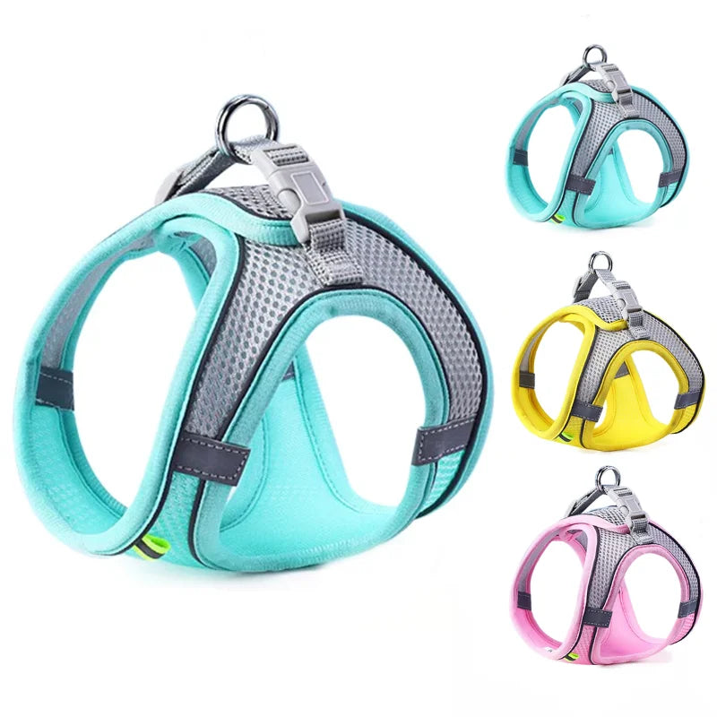 Arnés Chaleco para Perro y Gato Ajustable Reflectante Transpirable