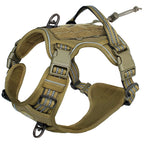 Arnés Táctico para Perro Antitirones MOLLE Ajustable Reflectante