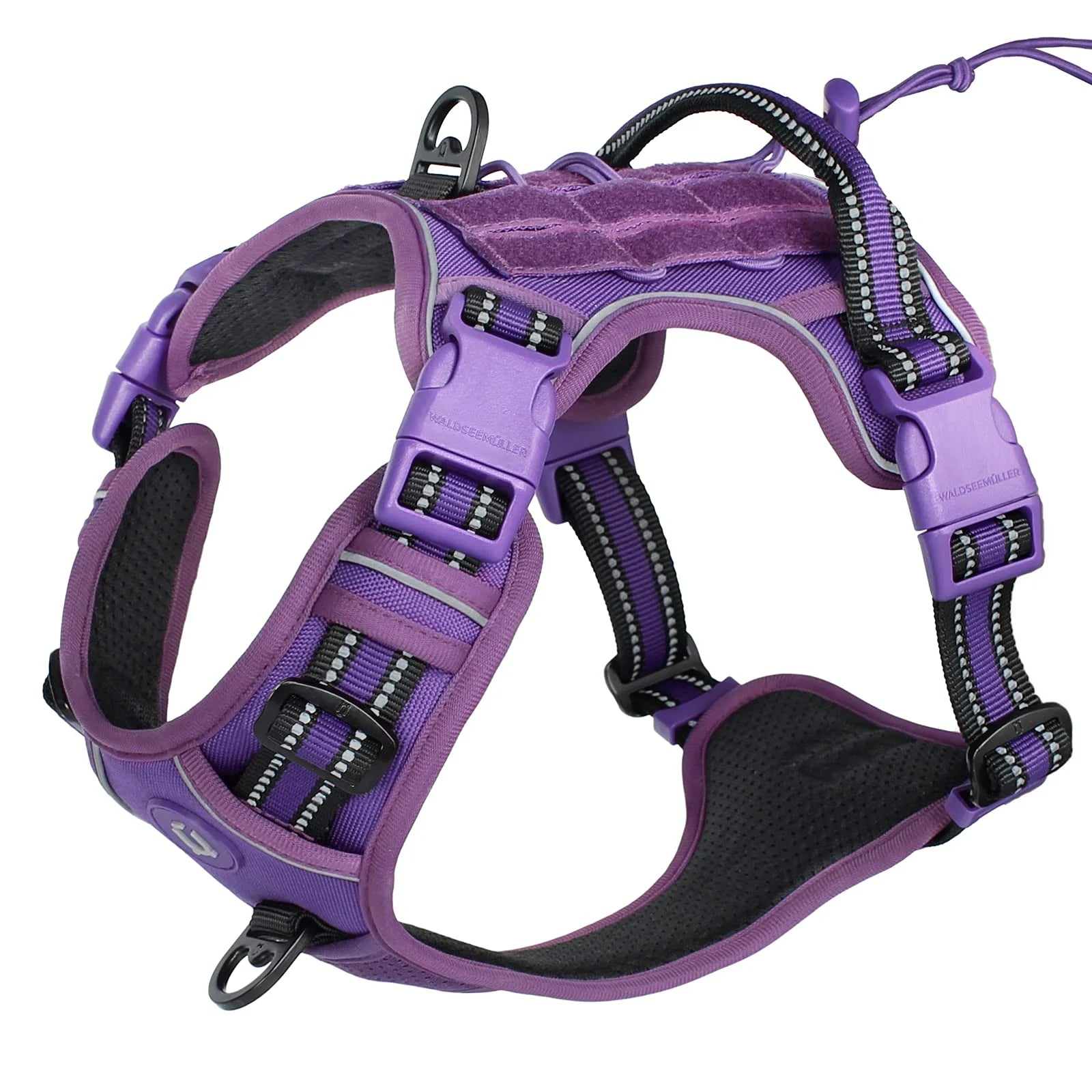 Arnés Táctico para Perro Antitirones MOLLE Ajustable Reflectante