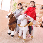 Caballo Saltador Inflable para Niños Juguete de Equilibrio Multicolor