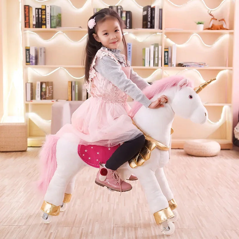 Caballo Saltador Inflable para Niños Juguete de Equilibrio Multicolor