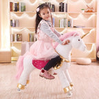 Caballo Saltador Inflable para Niños Juguete de Equilibrio Multicolor
