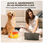 Comedero Interactivo para Perros Dispensador de Premios Puzzle Antideslizante