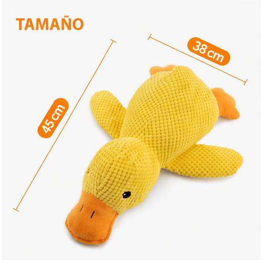 Juguete de Peluche para Perro Pato Sonoro Resistente para Mordida
