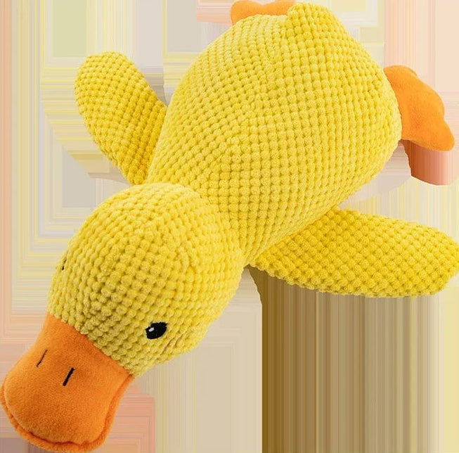 Juguete de Peluche para Perro Pato Sonoro Resistente para Mordida