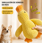Juguete de Peluche para Perro Pato Sonoro Resistente para Mordida