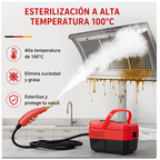 Limpiador a Vapor 2500W Alta Temperatura Portátil para Hogar y Coche