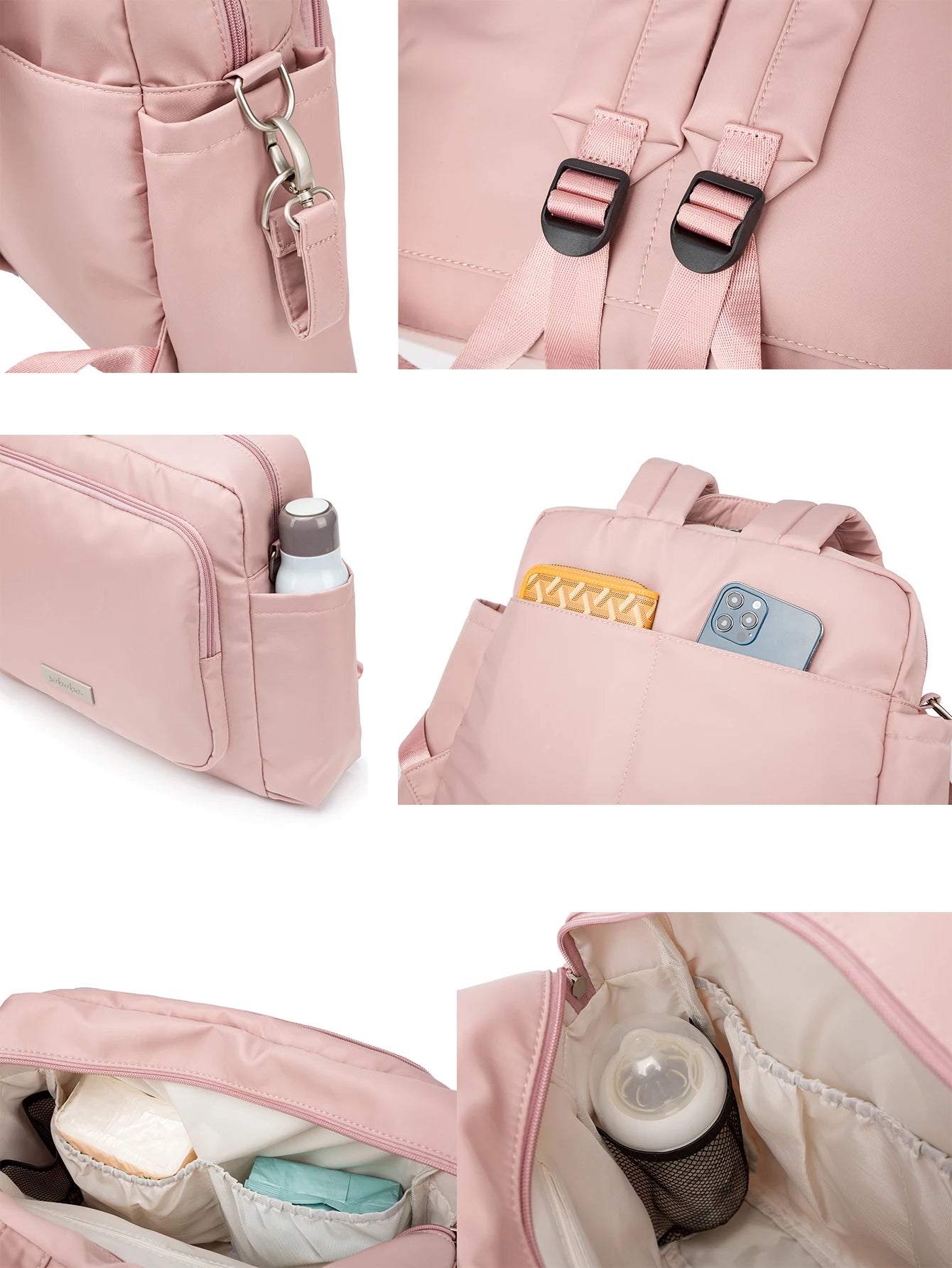 Mochila Cambiador para Bebé Soboba Impermeable Gran Capacidad Maternal