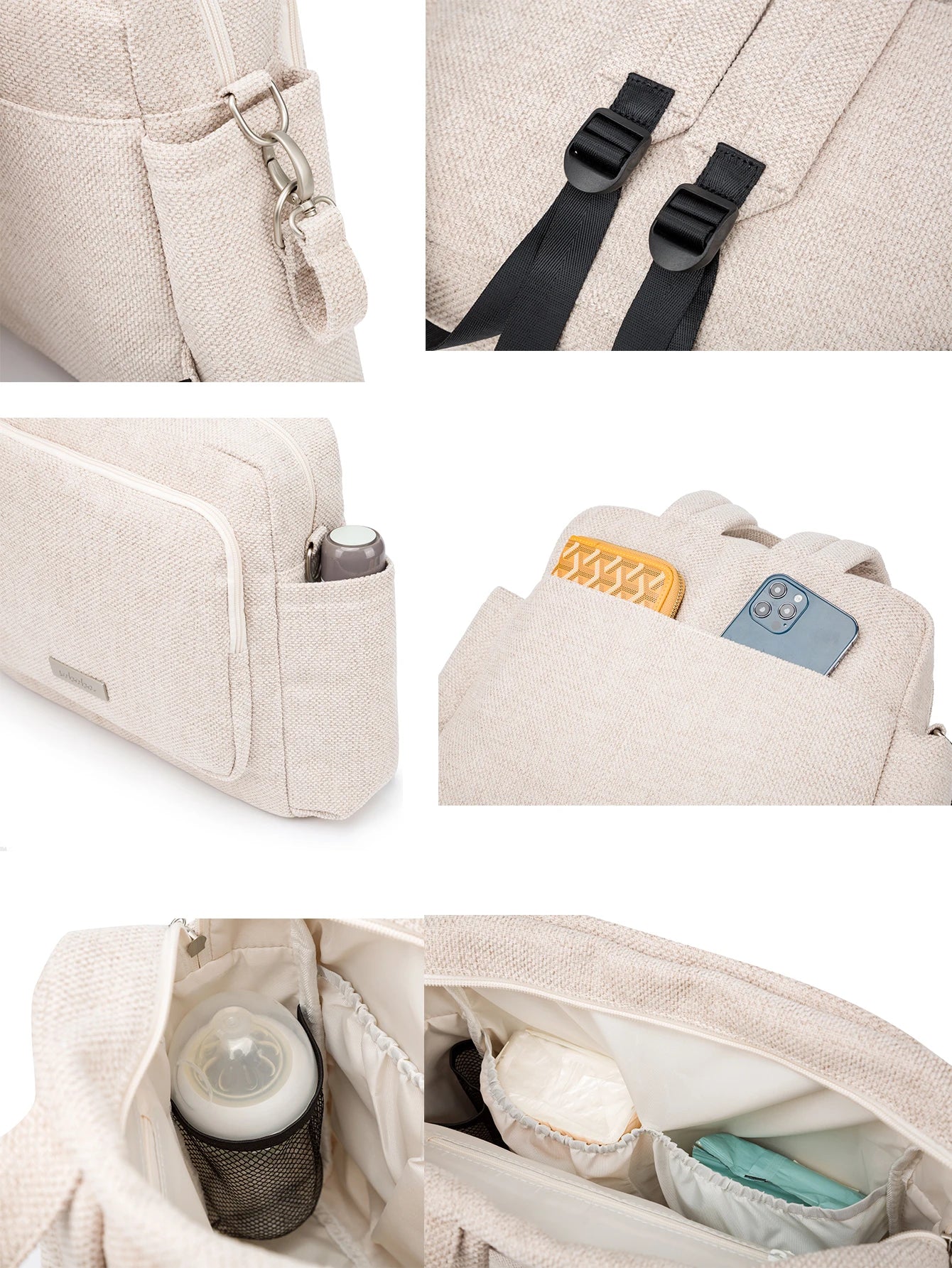 Mochila Cambiador para Bebé Soboba Impermeable Gran Capacidad Maternal