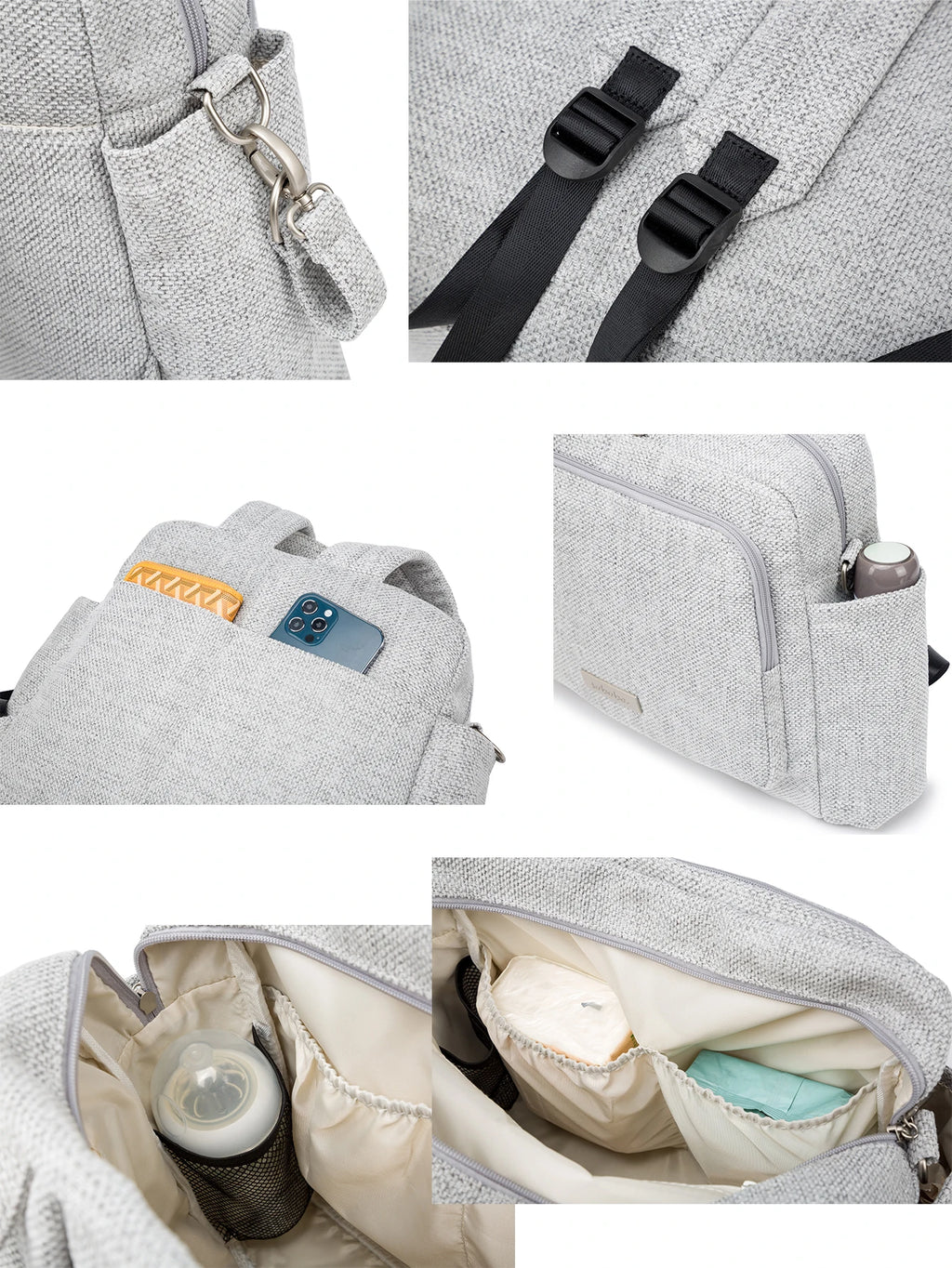 Mochila Cambiador para Bebé Soboba Impermeable Gran Capacidad Maternal
