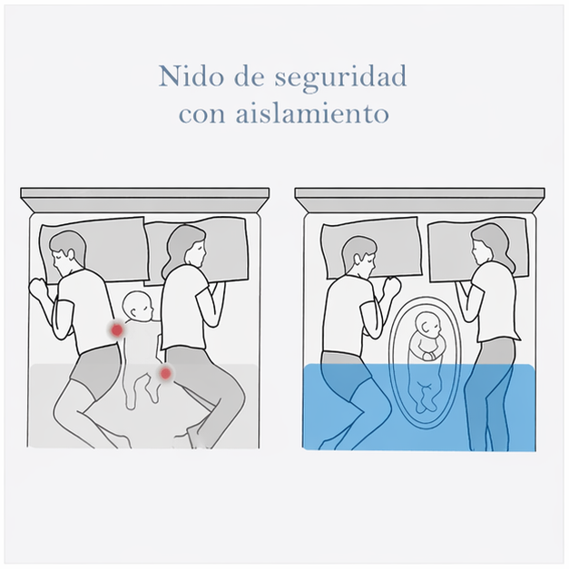 Nido de Bebé para Colecho Ajustable Transpirable Algodón Portátil