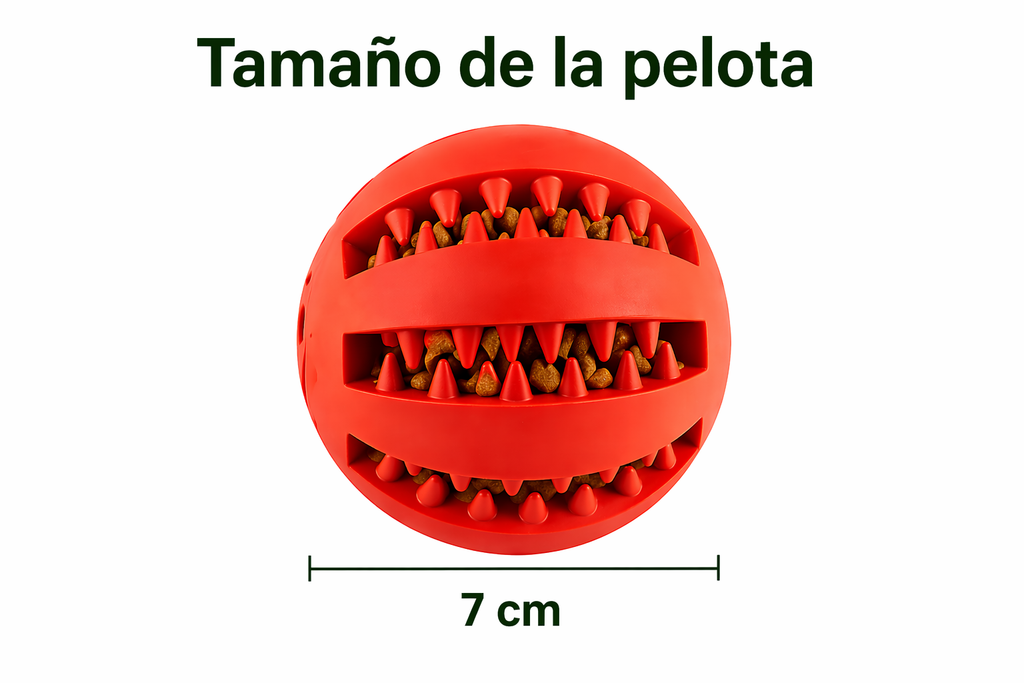 Pelota Interactiva para Perros con Dispensador de Premios Resistente y Atóxica