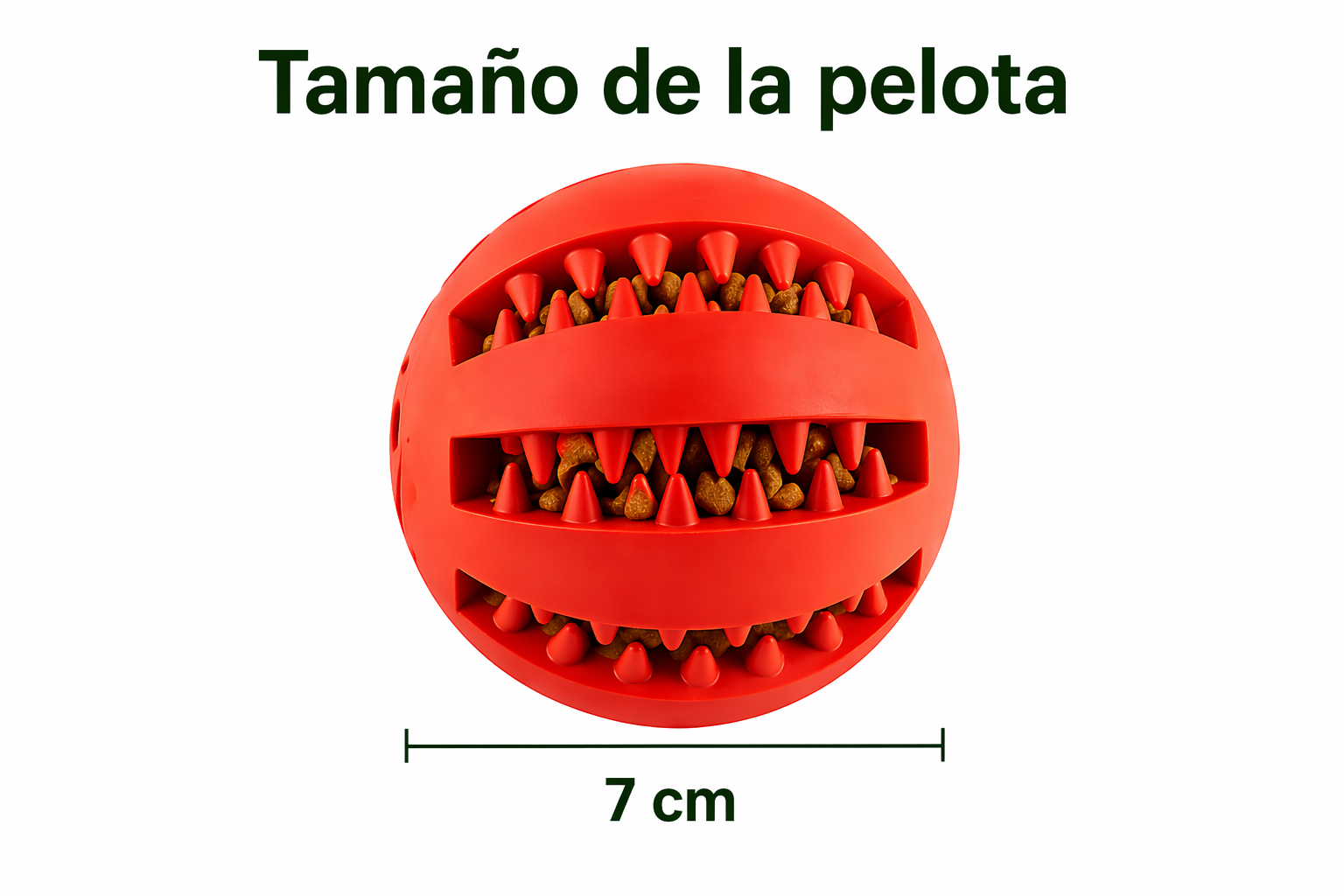 Pelota Interactiva para Perros con Dispensador de Premios Resistente y Atóxica