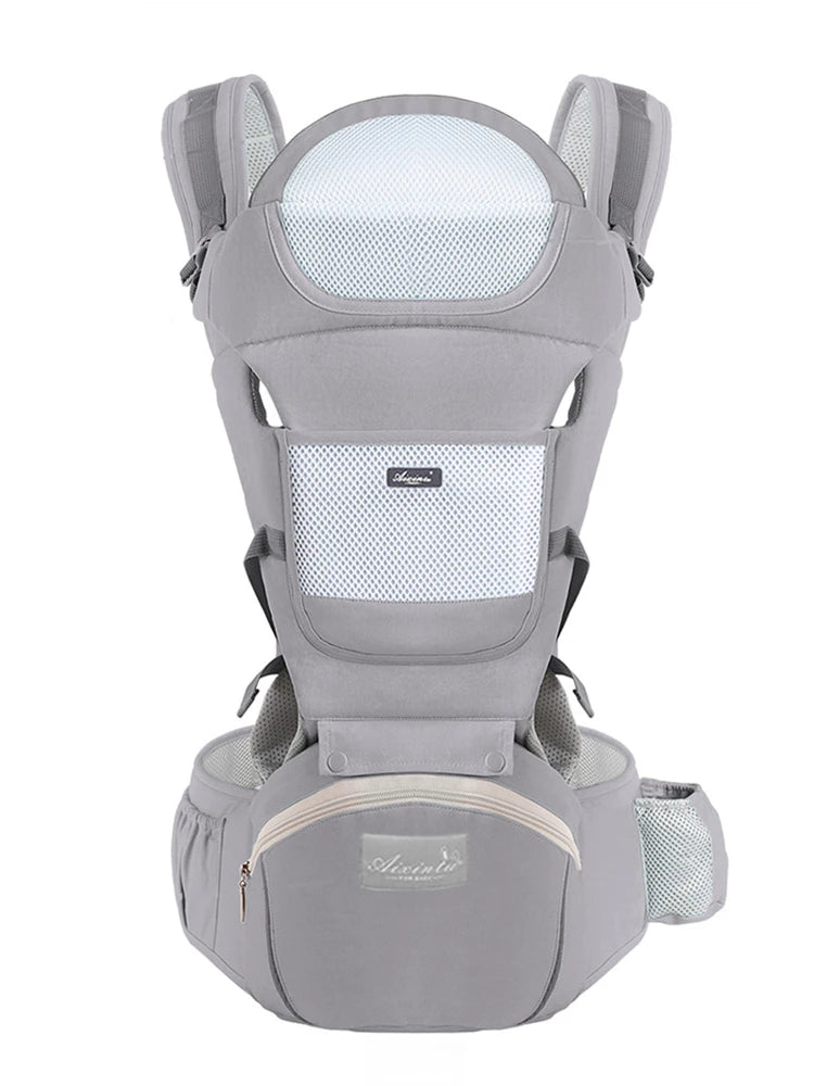 Portabebés Ergonómico Multifuncional con Asiento de Cadera para Bebé