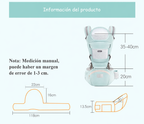 Portabebés Ergonómico Multifuncional con Asiento de Cadera para Bebé