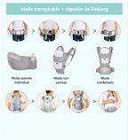 Portabebés Ergonómico Multifuncional con Asiento de Cadera para Bebé