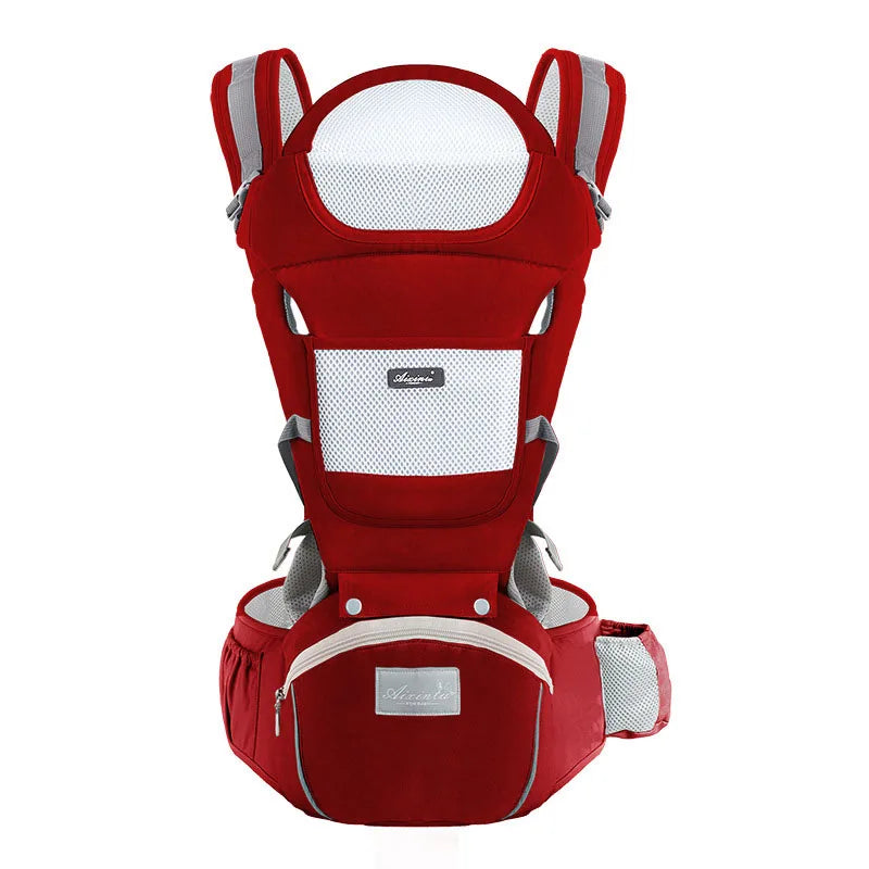 Portabebés Ergonómico Multifuncional con Asiento de Cadera para Bebé