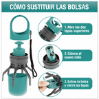Recogedor de Excrementos para Perros Portátil con Bolsa Integrada Sin Contacto