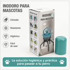 Recogedor de Excrementos para Perros Portátil con Bolsa Integrada Sin Contacto