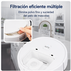 Robot Aspirador 3 en 1 Inteligente Barre Aspira y Friega Recargable