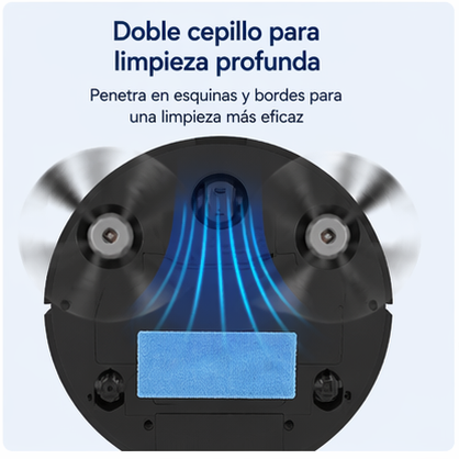 Robot Aspirador 3 en 1 Inteligente Barre Aspira y Friega Recargable