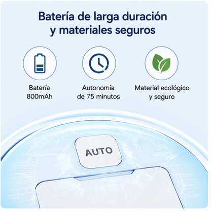 Robot Aspirador 3 en 1 Inteligente Barre Aspira y Friega Recargable