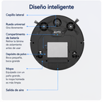 Robot Aspirador 3 en 1 Inteligente Barre Aspira y Friega Recargable