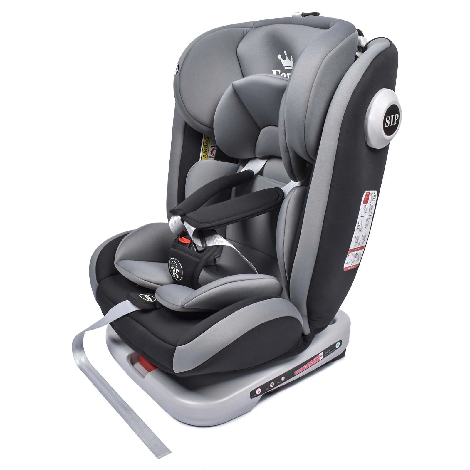 Silla de Coche Infantil 360° ISOFIX 9-36kg AP01 KL005 con Arnés 5 Puntos