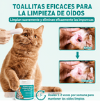 Toallitas Limpiadoras de Oídos para Mascotas Dedal Suave para Perros y Gatos