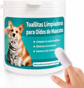Toallitas Limpiadoras de Oídos para Mascotas Dedal Suave para Perros y Gatos