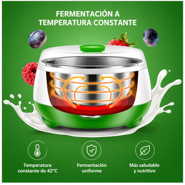 Yogurtera Eléctrica 1L Multifuncional para Yogur Natto y Fermentación